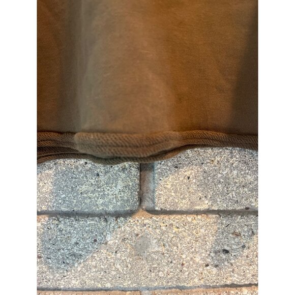 Fred Segal Wrangler XS Cropped Brown Sweatshirt W/ Yellow Heart & Back Love Drea - Picture 6 of 8